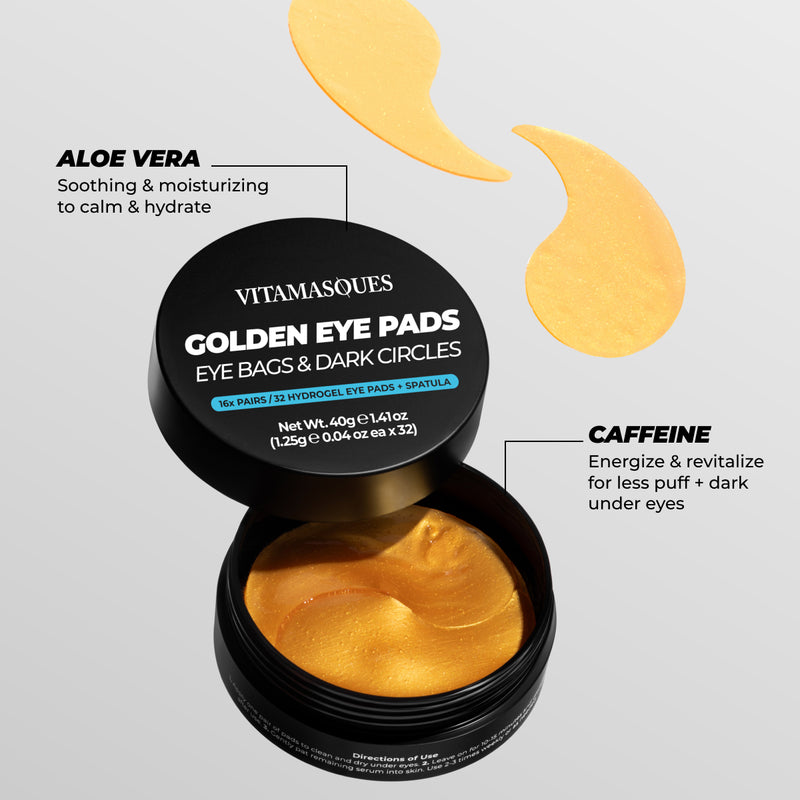 Dark Circle & De-Puff Golden Hydrogel Eye Pads Jar
