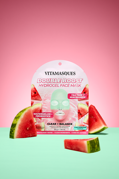 Double Boost Hydrogel Face Mask