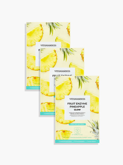 Fruit Enzyme Pineapple Glow Face Sheet Mask