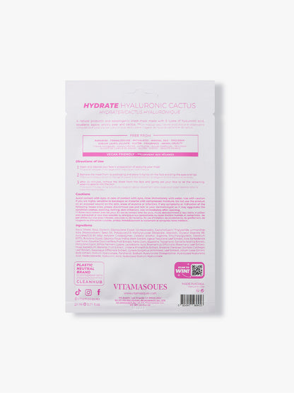 Hydrate Hyaluronic Cactus Face Sheet Mask