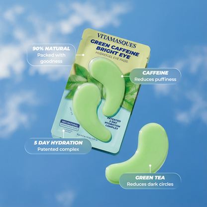 Bright Eye Green Caffeine Eye Pads