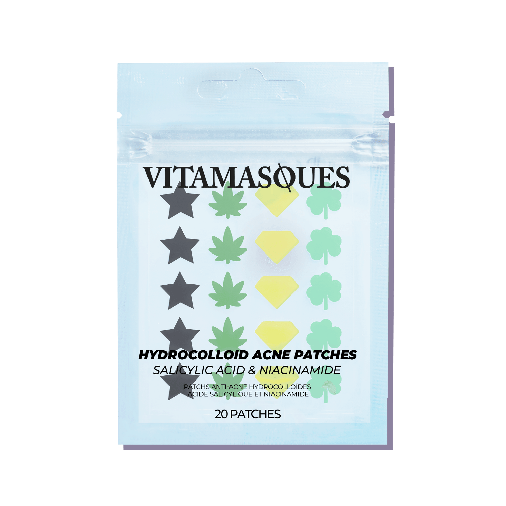 Hydrocolloid Acne Patches Salicylic & Niacinamide - Vitamasques