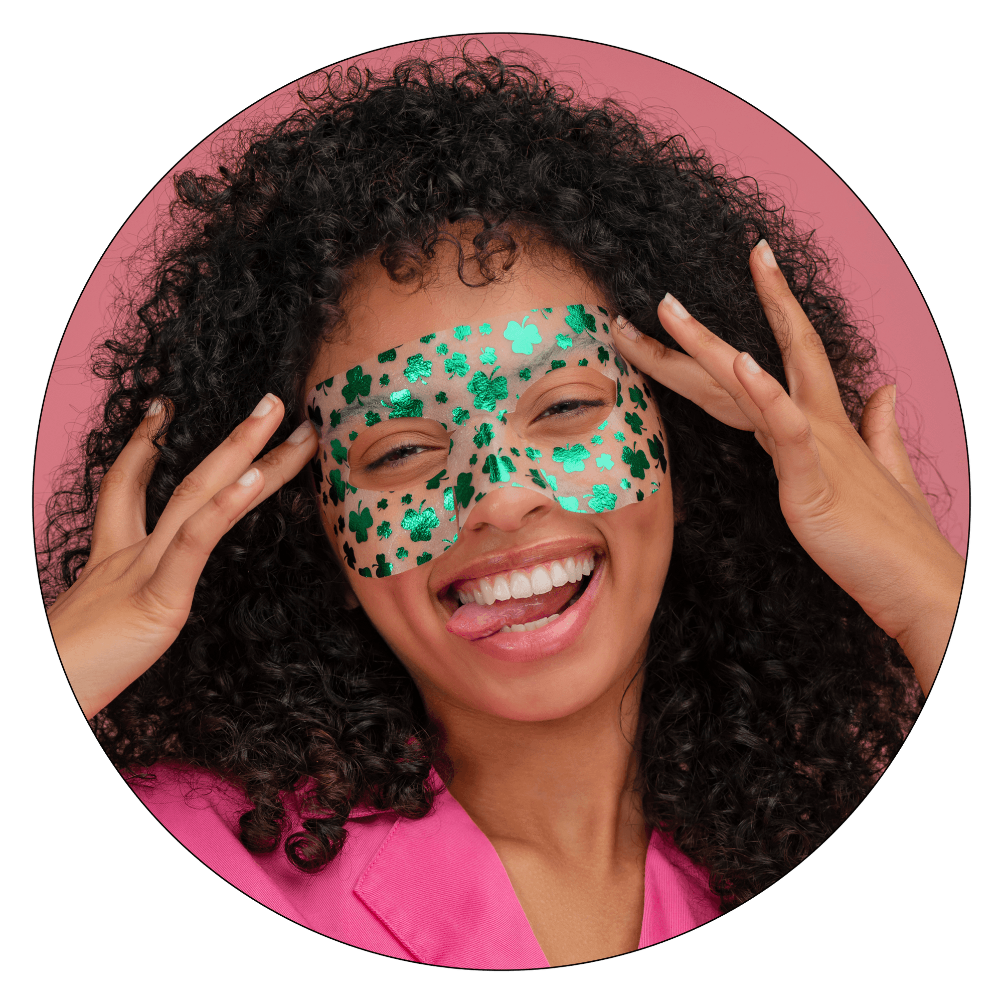 Lucky Clover Eye Day Bright Goggle Eye Mask - Vitamasques