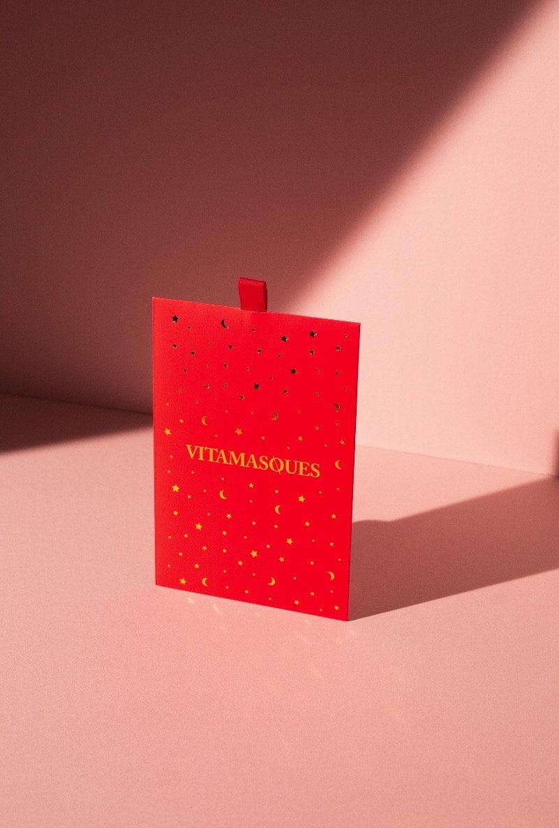 Red Festive Pamper Kit Envelope - Vitamasques